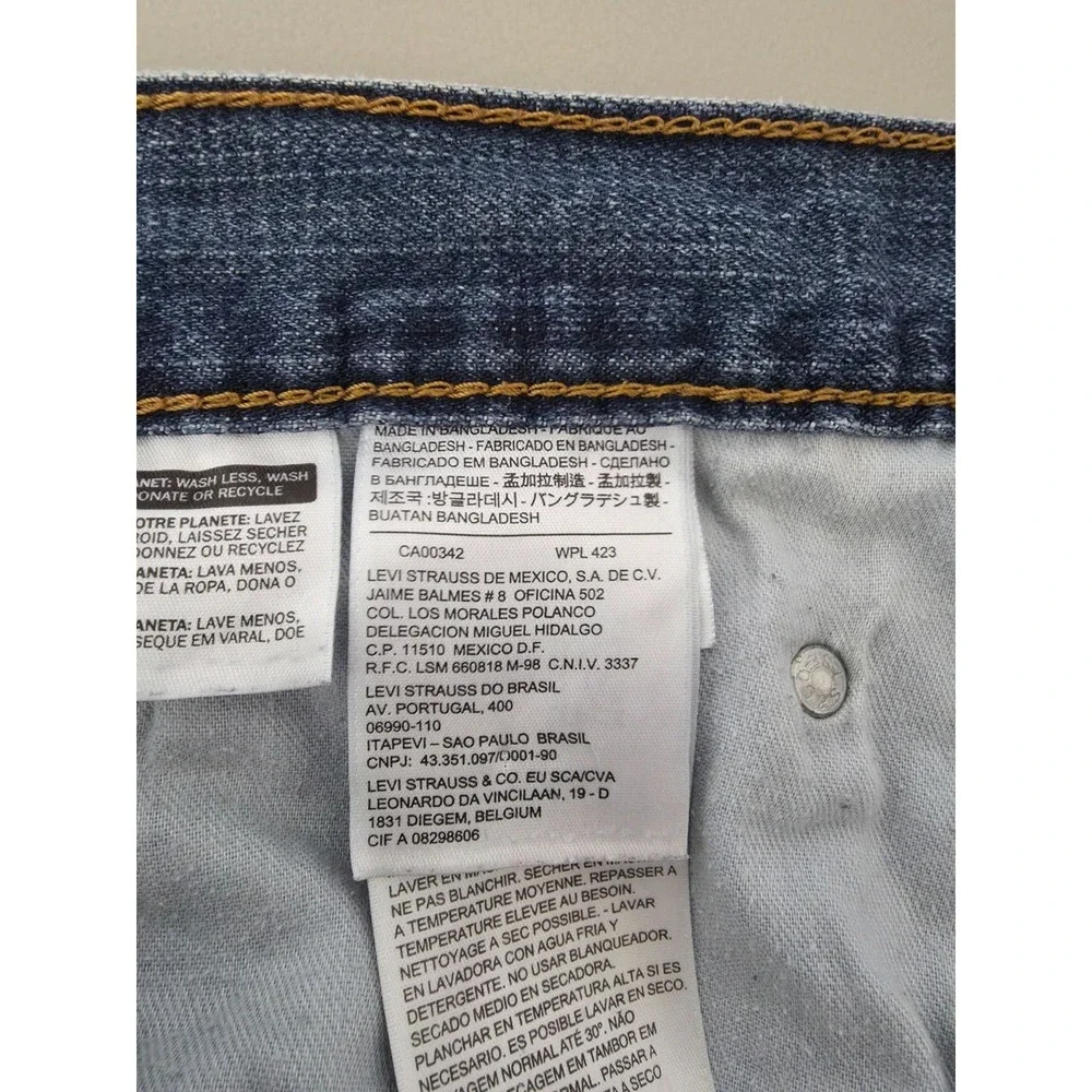 Levis 599 Jeans Mens 48 X 30 Blue‎ Giant Fit Baggy Loose Skater Medium Wash